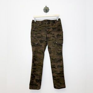 Duluth Trading DuluthFlex Fire Hose Camo Cargo Pant Curvesetter Waist  6 x 31